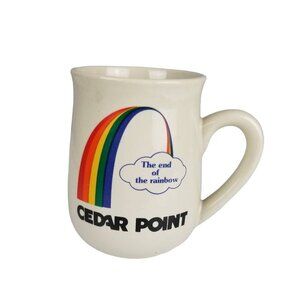 Vintage Cedar Point Rainbow Mug By Papel  Designed & Hand Decorated